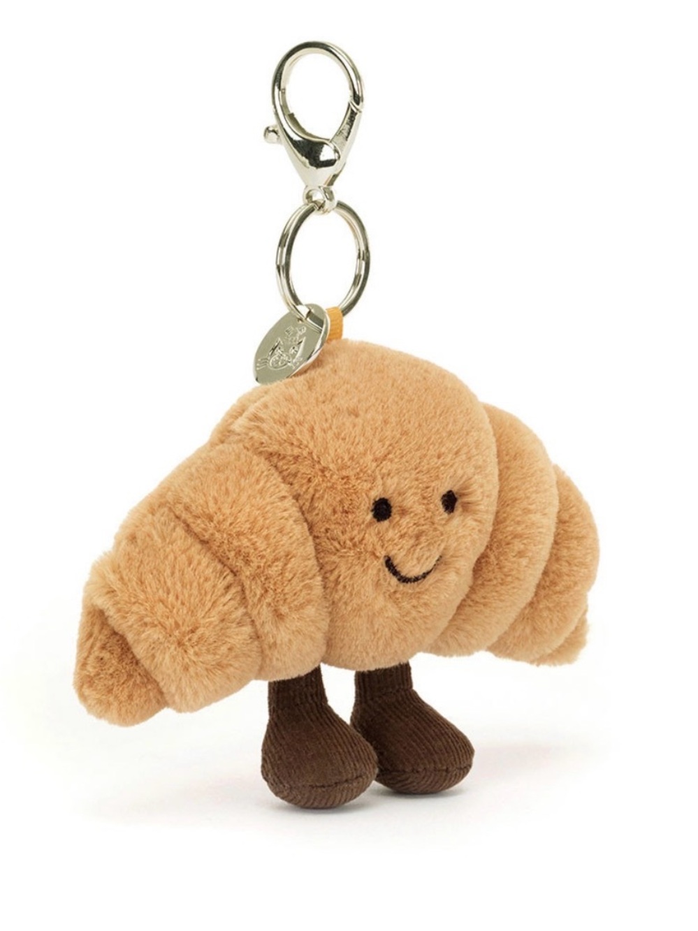 Jellycat Amuseable Croissant Bag Charm Plush Keychain A4CROBC - NWT Rare Retired